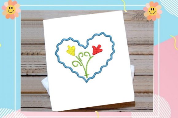 Heart with Flowers: Sweet, Modern & Booth-Ready