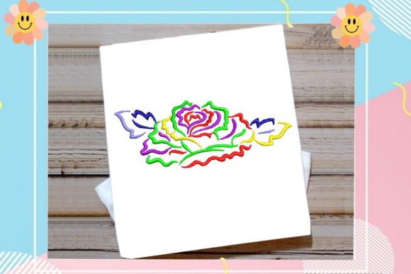 Rainbow Rose: A Craft Fair-Ready Embroidery Design